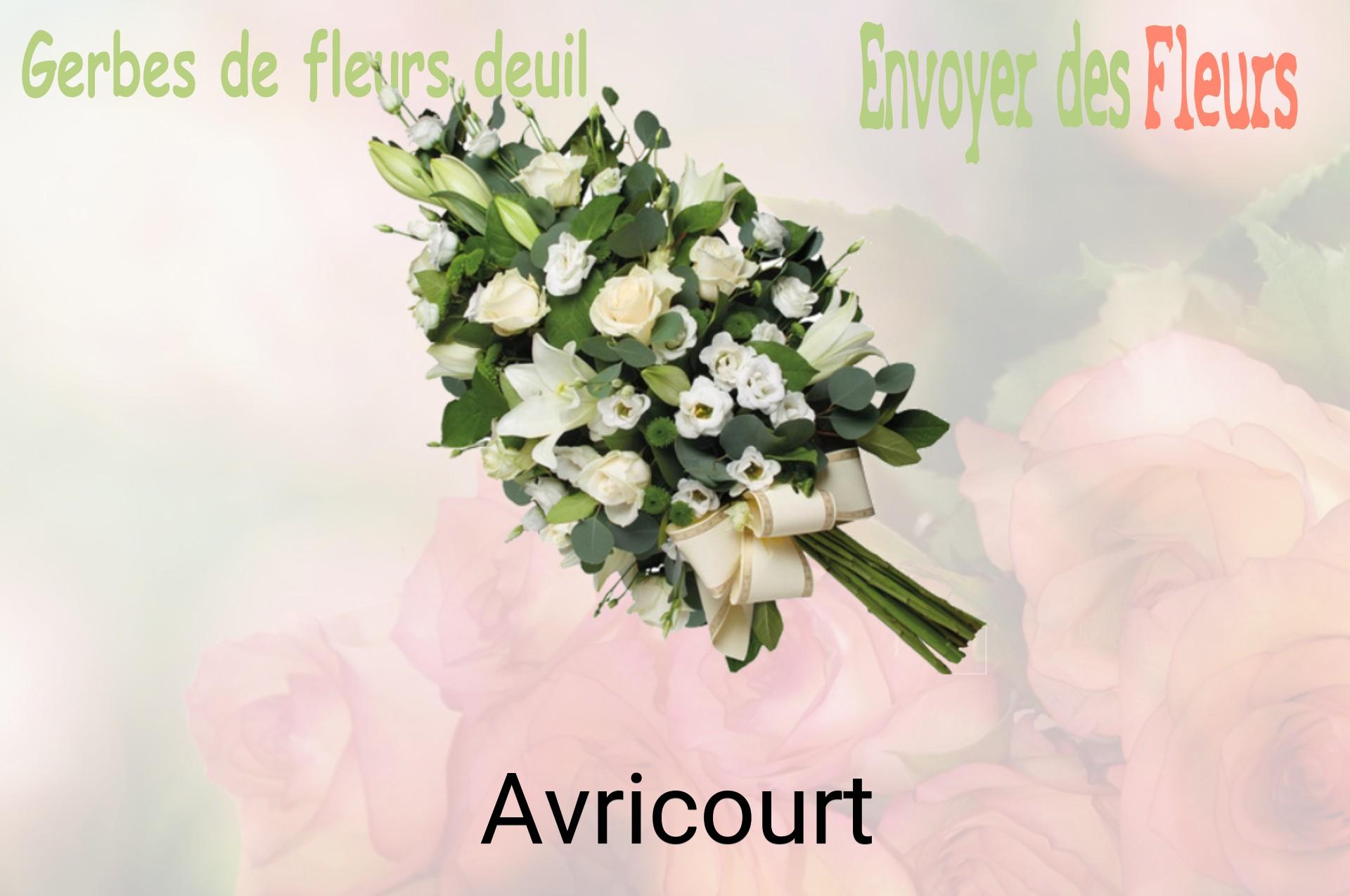 Gerbe de fleurs de deuil livrée à Avricourt